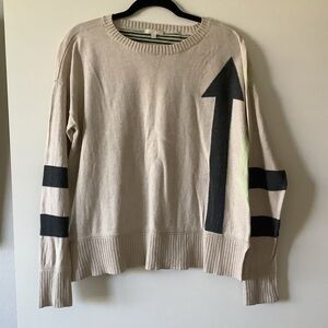 Lisa Todd Intarsia Knit Crewneck Aim High Sweater